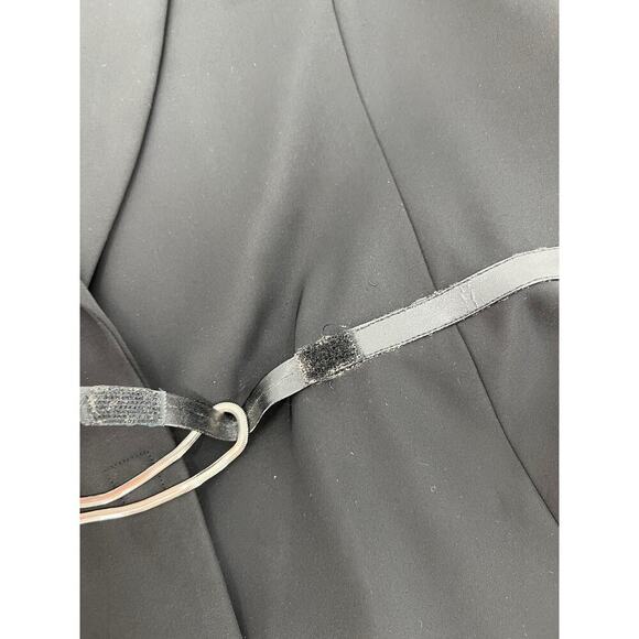 Mary McFadden Vintage Blazer Womens 12 Black Button Silver Clasp Closure Jacket - Picture 16 of 16